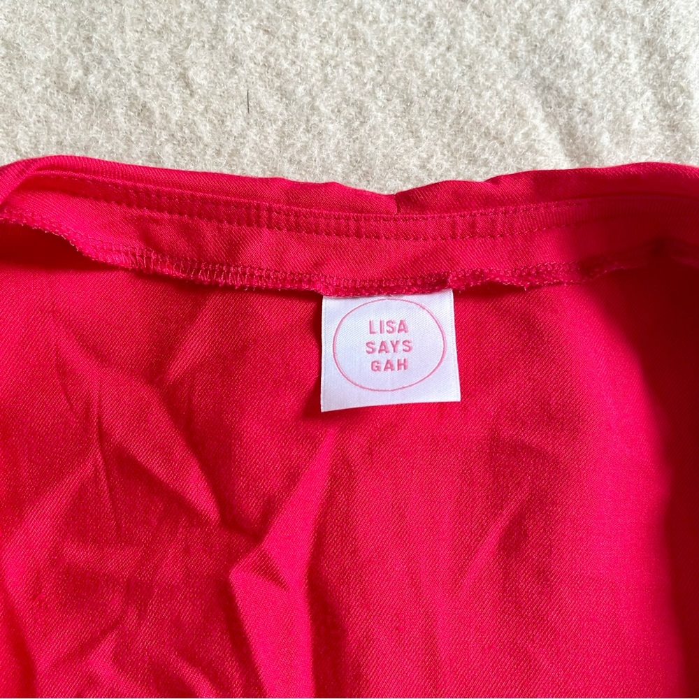 Lisa says gah Colette Ruffle Wrap Dress in Red - Picture 7 of 8